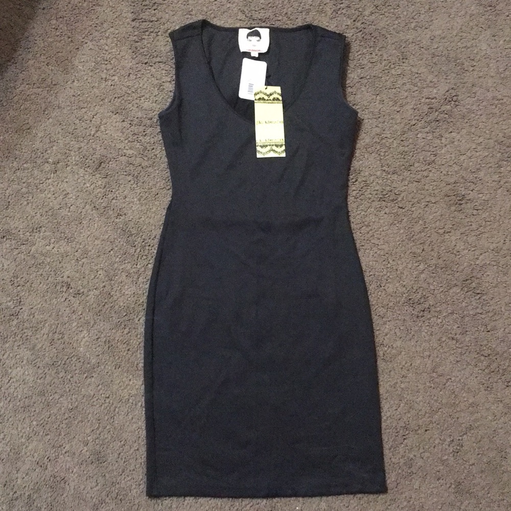 Sexy black dress with sheer panel in back 🖤